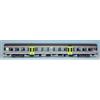 VITRAINS 3291 Trenitalia livrea DTR grigio fasce blu/arancio, 2a cl. ILLUMINATA