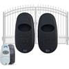 Generico Cover In Silicone Telecomando Cancello, 433,92 MHz Custodia Antiurto Compatibile CAME Telecomando TOP-432EE., Astuccio ProtettivoTelecomando Porta del Garage 2Pz Nero (Nero)
