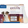 Virbac Effitix 4 pipette per animali da 4 a 10 kg