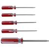 Fongmore Set di 5 cacciaviti magnetici a testa triangolare da 1,8 mm, 2,0 mm, 2,3 mm, 2,7 mm, 4,2 mm, kit di strumenti per cacciaviti per viti triangolari per il fissaggio della batteria dei