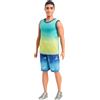 Mattel Barbie - Ken Fashionistas n. 236, bambola con capelli neri, canotta blu e verde sfumata, shorts in jeans e sneaker argento,Mattel,Eta 4+