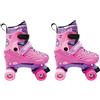 mandelli Quoddy, Pattini allungabili fino a 4 misure,Colore Rosa,Misura 31-34,Mandelli