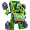 Hasbro Marvel, Iron Man e i Suoi Fantastici Amici, Iron Hulk 2 in 1 con Armatura Mech e Veicolo, Hasbro,Eta 3+