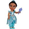 Jakks Pacific Disney Princess ? bambola 38 cm di Jasmine, con i suoi abiti iconici arricchiti da dettagli glitterati, tiara scintillante e scarpette coordinate, i suoi occhi brillano, Jakks, Eta 3+