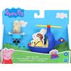 Hasbro Peppa Pig Piccolo elicottero, Veicolo con personaggio, Hasbro,Eta 3+