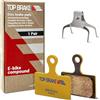 Top Brake pastiglie Freni a Disco per Shimano XTR-M9100,Dura Ace R9170, GRX RX400, BR RS305,405,505,805; Tektro HD-R310/R510,TRP-Hylex Flat Mount (Performance - Rosso)