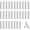 HXJDAM Labbra vuote, 30 pezzi di rossetto vuoto in plastica, contenitore per labbra fai da te, balsami per labbra fatti in casa, ricaricabili con tappo (bianco, 5 ml)