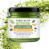 PureChimp Polvere di Matcha Cerimoniale Gusto Curcuma 50g. 100% Tè Verde Puro con Curcuma, Cannella e Zenzero. Coltivato all'Ombra per Latte. Barattolo di Vetro Riciclabile. Ricco di Antiossidanti