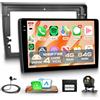 Rimoody 4G+64G Wireless Carplay Android Autoradio per FIAT Bravo 2007-2014 9 Pollici Incell Touchscreen Autoradio con Android Auto GPS Navi WiFi Mirror Link Bluetooth FM/RDS EQ/USB/SWC Telecamera Posteriore