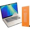 UPPERCASE GhostCover FlexType Premium Pellicola protettiva per tastiera per digitazione ad alte prestazioni, compatibile con MacBook Air 13/15 M4/M3/M2/M1 Pro/Max MacBook Pro 14/16, M4/M3/M2 MacBook Air 13/15
