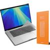 UPPERCASE GhostCover FlexType Premium Protezione per tastiera per digitazione ad alte prestazioni, compatibile con MacBook Air 13/15 2021-2025, layout tastiera UE (tinta)