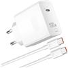 ACAGET 100W Caricabatterie per Super-Chargeper per HONOR 400 200 Pro 200 Lite Magic8 7 6 5 4 3Lite Magic8 7 Pro,100W PD Caricatore Rapido con 6A Cavo USB C 1M per HONOR X9c X8b X8a X7b X6b X9b X9a 400 90Lite