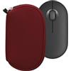 kwmobile Custodia Mouse Wireless Compatibile con Logitech Pebble Mouse 2 M350s / M350 - Custodia Neoprene Mouse - Astuccio Porta Mouse PC Gaming bordeaux