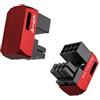 EZDIY-FAB Serie Shield Adattatore di Alimentazione GPU PCIe 8Pin,Connettore Angolato a U di 180 Gradi,Design in Alluminio per Schede Grafiche-Tipo Standard,Rosso-2Pack