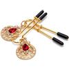 CAPPOUNM Pinze per Capezzoli con Piume Clip Vaginale Morsetti Stimolatori del Seno Giocattoli del Sesso per Donne e Uomini Erotici