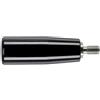 HALDER 24530.0050 Maniglie Cilindro, Nero, d1=26 mm / d2=M8 / Stahl
