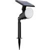 Philips Jivix Paletto Solare per Esterni, 1.4W, Sensore Crepuscolare, 2700K, IP44, Nero