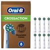 PROCTER & GAMBLE SRL ORAL-B Power Refill Cross Action 8 Testine di Ricambio