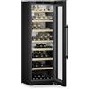 LIEBHERR WPbsi 5252 Vinidor Cantina climatizzata per vini, GARANZIA 10 ANNI INCLUSA* originale LIEBHERR, 155 bottiglie, 2 zone, Acciaio Nero Spazzolato e Vetro, 185,4 x 60 cm, Nuova classe F