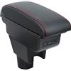 OYHCM Auto Bracciolo Compatible with Dacia Duster I 2010-2015 Bracciolo Console Centrale Braccioli Poggiabraccio Braccio Vano Portaoggetti Doppio Spazio di Archiviazione Nero