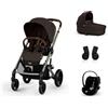 Cybex Gold Promozione "SET S" Trio Cybex Balios S Lux con Cloud G con Marsupio Amya Esclusivo (opzionale) Chocolate brown Marsupio Escluso