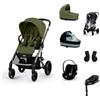 Cybex Gold Trio Cybex "SET XL" Balios S Lux con Cloud G e Base G, Adattatori e Parapioggia - con Marsupio Amya Esclusivo (opzionale) Moss green Marsupio Incluso