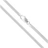 DOLPHERS Collana in argento sterling 925, Snake, catena in argento sterling, per uomini, donne e ragazze, 1,2 mm/2 mm, 50MM, Argento sterling