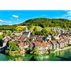 HUADADA Puzzle da 1000 pezzi per adulti e bambini, gioco impossible puzzle, regalo puzzle, puzzle intelligente, puzzle colorato, puzzle con motivo Runnenburg