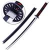 damdos Halloween Prop for Demon Slayer Katana Agatsuma Zenitsu Cosplay Sword Kamado Tanjirou Swords Shinazugawa Sanemi Weapons PU Material Xmas Birthday Gifts (Satoman Tanjiro)