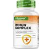 Vit4ever Sistema Immunitario Complex alto dosaggio - 180 Capsule per 90 giorni - 500 mg di Echinacea, Kalmegh, Rosa Canina, Vitamina C, L-Istidina, Zinco e Selenio - Vegano, senza additivi inutili