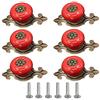 POFET, 6 pomelli a forma di stella marina per cassetti e armadietti, maniglie per porte in ceramica, per mobili da cucina, armadio, camera dei bambini, rosso