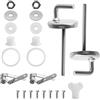 REBECCAGIBSON Set di 15 pezzi di ricambio per sedile WC, tra cui rondelle, cerniere, viti e chiavi, pezzi di ricambio per sedile WC in acciaio inox, per copriwater