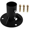 SagaSave Base per palo 52 mm, montaggio per asta di bandiera di recinzione resistente, ancoraggio per scala piscina, flangia per ringhiera in metallo