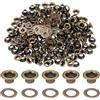 QUARKZMAN 200 Set Occhielli, 3.5mm Occhielli In Ottone Autoportanti Con Rondelle Per Cinture, Scarpe, Abbigliamento, Nuclei Di Perle, Progetti Fai Da Te, Bronzo