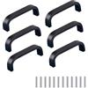 FEEIMOL 6 pezzi Maniglie per Cassetti Maniglie per Mobili Cucina Maniglie per Porta Alluminio Lega Armadio Comò Maniglia Pomelli Porta Maniglie Distanza del foro 64 mm