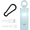 Aoreun Allarme Personale, Allarme Tascabile, allarme autodifesa, portachiavi con segnale stroboscopio,Allarme per Autodifesa con Luce LED,130 db Allarme Antiaggressione per Anziani,Bambini,Donne-Blu