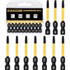 DAKCOS 1/4/ Hex T15 Bit lungo, Torx Bit T15, assortimento di punte S2