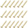 METALLIXITY Piccoli Chiodi (1,2x12mm) 200pz, Ottone Piccoli Ferramenta Chiodi - per Casa Lavorazione Legno, Ottone Tono