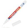 Edding 4085 Pennarello Bianco Punta Tonda 1-2mm Pennarelli Gesso Liquido Cancellabili Pennarello per Lavagna Cancellabile Con Panno Umido Pennarelli per Vetro Finestre Specchi