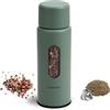Aurevit Macinapepe Manuale, Gruppo di Macinatura in Acciaio Inox, Regolazione Esterna 5 Livelli, Riempimento Manuale, Robusto e Resistente (1 Pezzo, Sage)