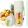 MeYuxg Mini Frullatore Portatile, 450 ml Frullatore Elettrico, USB Ricaricabile, Smoothie Maker con 12 Lame, Fresh Juice Frullatore, per Smoothie, Frullati di Frutta e Verdura(1500 mAh, Verde)