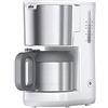 Braun PurShine KF1505 WH - Macchina da caffè con filtro, 1,2 l, in acciaio inox, per fino a 9 tazze, sistema OptiBrew, funzione antigoccia, filtro girevole, spegnimento automatico, 1000 W, colore: