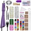 LetCart Hotfix - Kit di strumenti applicatori e kit Bedazzler con 8600 strass, 6 punte, stencil, custodia per tessuto, pelle, abbigliamento, fai da te