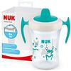 NUK Trainer Cup bicchiere antigoccia | Beccuccio morbido e a prova di perdite | 6+ mesi | Senza BPA | 230ml | rana verde