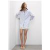 Intimissimi Camicia In Tela Di Cotone A Righe Love Me Tender Viola