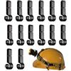 JJWNMLL 14 clip per casco, clip per fari, gancio per casco per vari fari e torce per elmetto rigido, per corsa, campeggio, pesca, ciclismo, escursionismo, costruzione