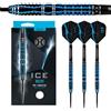 Harrows Ice Recut Set di Freccette con Punta in Acciaio al tungsteno al 90% 21g, 22g, 23g e 24g - Include astine Midi in Carbonio Supergrip Argento e Nuove Alette Ice da 100 Micron 22g