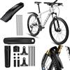 Dhqkqg Parafango MTB,2 Pcs Set Parafango per Bicicletta, Mud Guard,Parafanghi Anteriori e Posteriori per Mountain Bike,Quick Release per Bici Corsa 24-29 Pollici,Montaggio Senza Fori,Angolo Regolabile