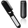 Samlonge Spazzola per Capelli da Viaggio con Mini Specchio, Pieghevoli Spazzola Pettine per Massaggi, Strumenti compatti per Lo Styling dei Capelli, adatto Palestra, Shopping e Viaggi