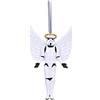 Nemesis Now Ornamento da appendere con licenza ufficiale Stormtrooper for Heaven's Sake, bianco, 13 cm